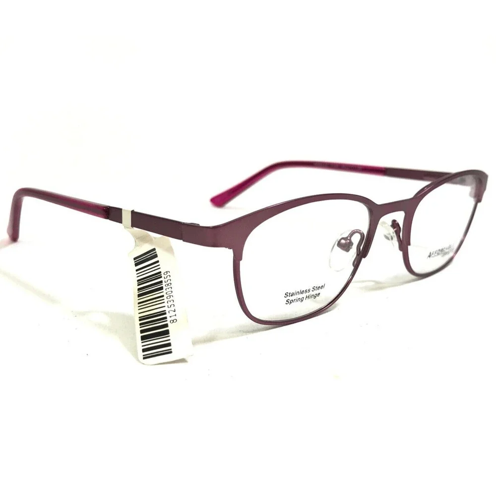Affordable Designs Eyeglasses Frames NOELLE PINK Rectangular Full Rim 46-17-130
